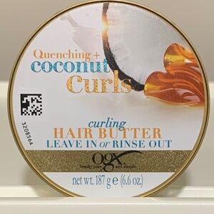 OGX Quenching Coconut Curls Hair Butter Leave In/Rinse Out 6.6 Oz SEALED